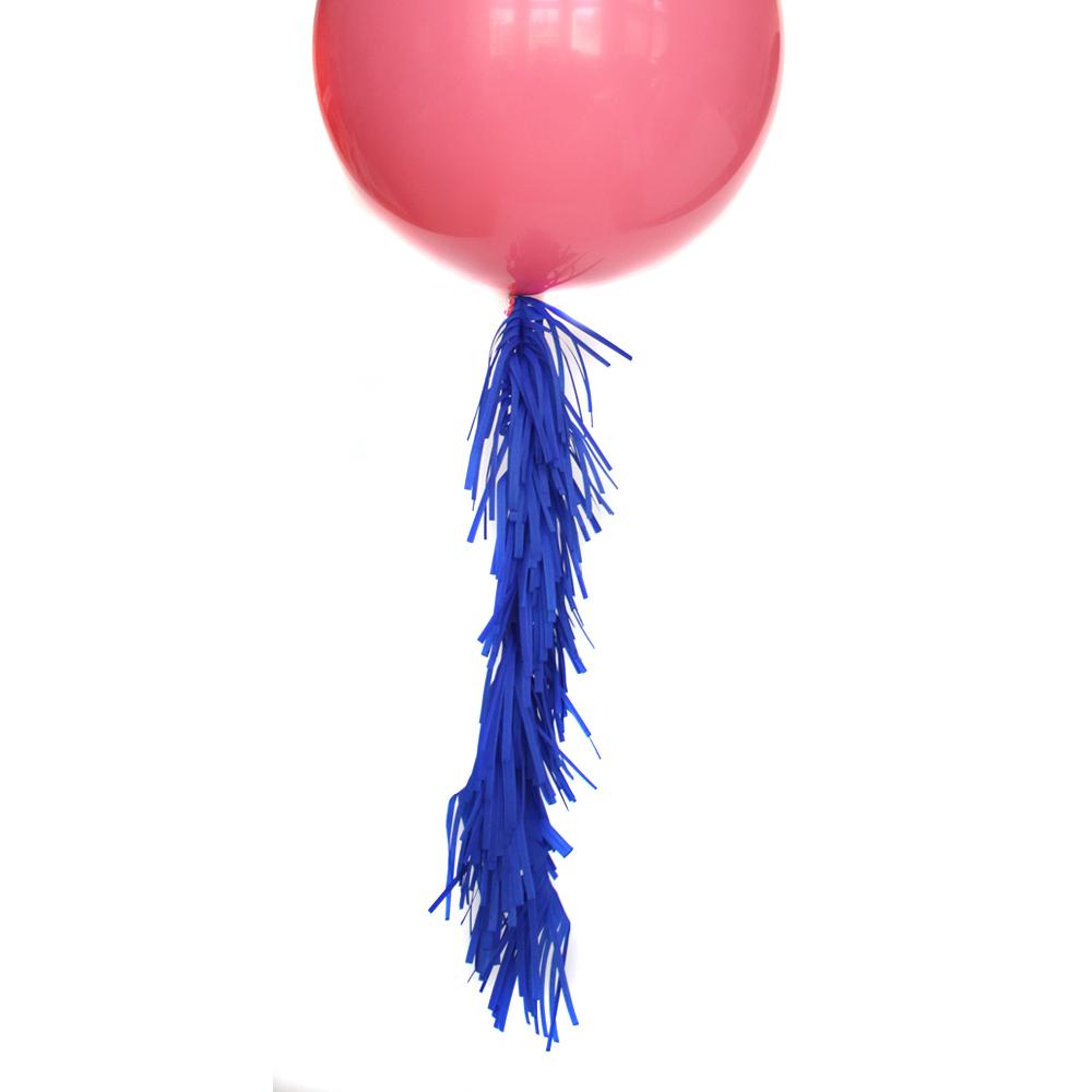 Cobalt Frilly Balloon Tassel