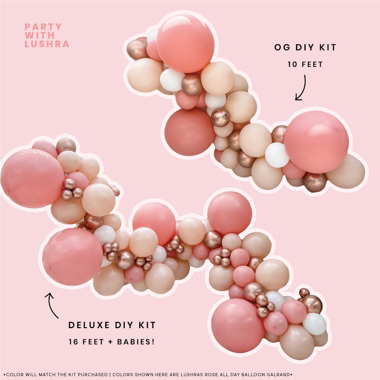 Golden Girl Balloon Garland Kit