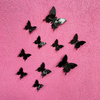 3D Black Butterflies