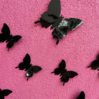 3D Black Butterflies