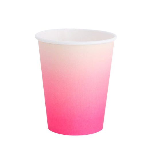 Neon Rose Ombre Cups