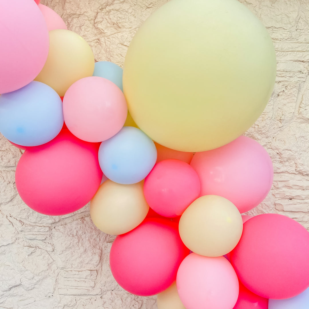 Rainbow Balloons DIY Kit Custom High Quality Matte Colors Pastel